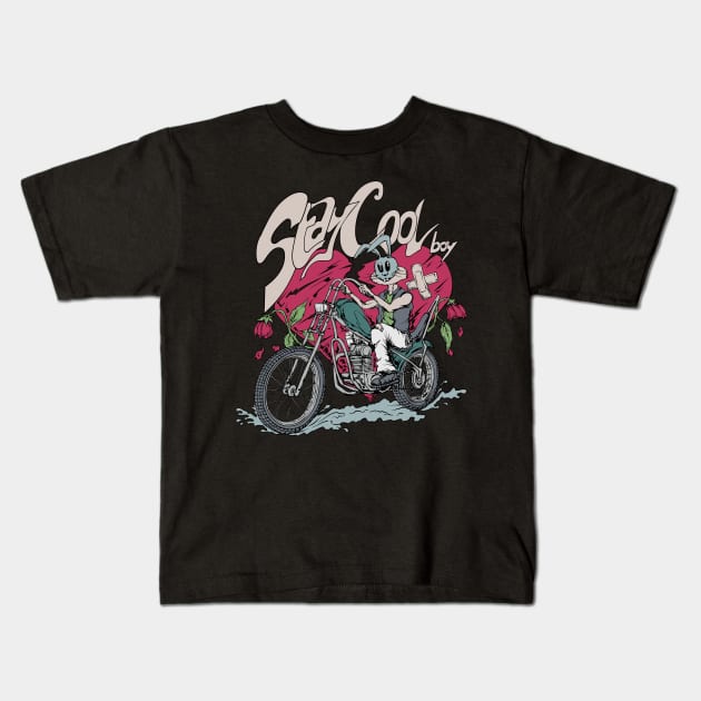 Chopper rider Kids T-Shirt by krosak supply